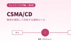 Featured image of post CSMA/CDとは？バス型ネットワークを支えた衝突回避の仕組みをやさしく解説
